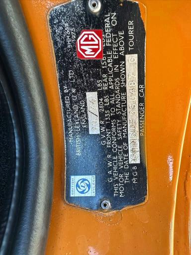 1974 MGB ROADSTER